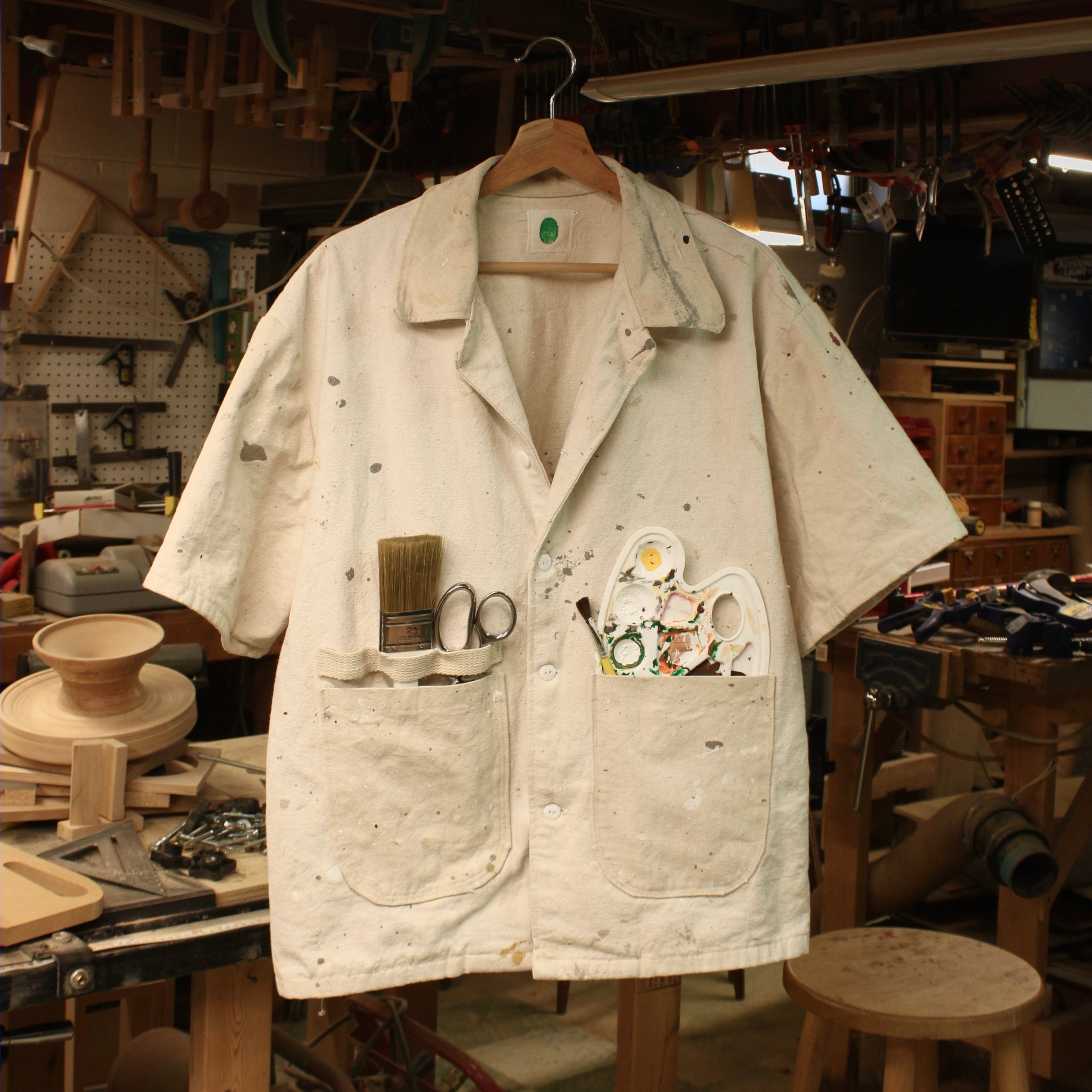 Upcycled Painter's Shirt